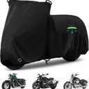 Motorcycle Cover Waterproof for Nightster/Nightster Special/Sportster S/Sporster 883/SuperLow, Heavy Duty Sun UV Rain Dust All Weather Protection Motorbike Cover with Soft Cotton Lining & Lock Hole