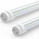 JESLED 4FT LED T8 Type A+B Tube Lights, 28W(80W Equivalent), 4060LM, 6500K