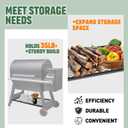 Pellet Grill Storage Shelf Compatible With Traeger Pro 780 and Traeger Ironwood 885, Powder Coated Steel Shelf Increases Extra Storage, Grill Accessories for Traeger Pro 780 and Traeger Ironwood 885