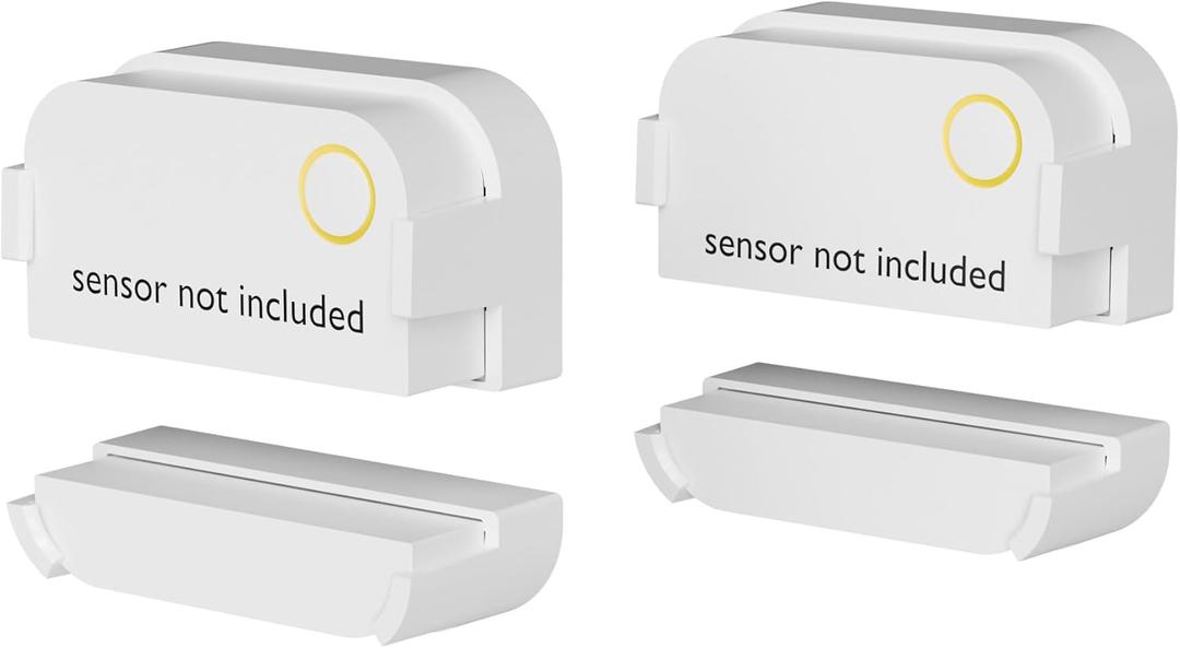 Alarm Contact Sensor Riser Compatible with Ring Alarm Contact Sensor 2nd Gen, 2 Pack 10mm Sensor Alignment Mount, Snap-On Height Extension for Uneven Doors & Windows