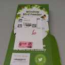 SUNALLY Window Bird Feeder for Outdoors, Clear Birds Feeders Window Mounted with Self-Adhesive Hooks, Outside Wild Bird Watching for Hummingbird, Finch in Garden, Yard, Elderly Kids Viewing