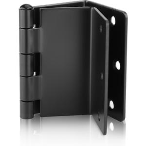 Haidms 12 Pack Offset Hinges Black Expandable Door Hinges 3.5 Inch Heavy Duty Full Mortise Door Hinges with 1/4'' Radius Corner