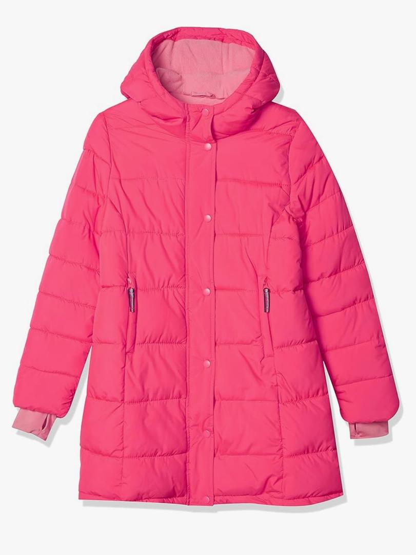 Amazon Essentials Girls and Toddlers' Long Heavyweight Hooded Puffer Jacket Small