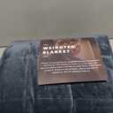 Satwip Weighted Blanket 20lbs Queen Size Fuzzy Warm Flannel Throw Blanket with Soft Breathable Sanded, 60 x 80 inches, Grey