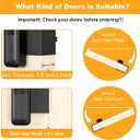 Blink Doorbell Mount, Anti-Theft Video Doorbell Door Mount Bracket No Drilling, Not Block Doorbell Motion Sensor, Easy to Install, Fit for Blink Doorbell Camera (Black)