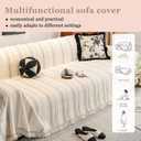 French Chenille Couch Covers for 2-3 Cushion Sofa - L Shape Pet Sofa Slipcover Soft Sofa Cover Washable Furniture Protector