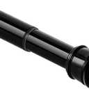 Tension Curtain Rods 27-82 Inch, 1"Diameter Shower Curtain Rod Spring Long Adjustable for Bathroom Windows Closet No Drilling No Rust, Black