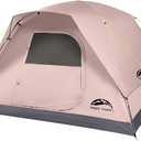Happy Travel Camping Tent, 4 Person Dome Tents for Camping with Rainfly
Waterproof Clip Easy Setup Portable Family Tent with Mesh Windows, 20% More Headroom Backpacking Tents for Camping & Hiking