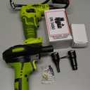 Sun Joe 24V-AJC-AJV-LTE 24V IONMAX High Volume Inflator & Portable Air Compressor Kit, w/ 2.0-Ah Battery + Charger, Storage Bag, 3 Inflation Adapters, and Nozzle Pin Attachments (Green)