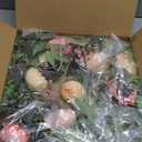 20" Peony Wreath for Front Door Spring Summer Artificial Pink Peony Floral Wreath for Wall, Window, and Wedding Decor