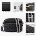 Small Crossbody Purses for Women,Vegan Leather Crossbody Bags Trendy, Quilted Purses for Women | Vegan Leather, | Trendy| Quilted
