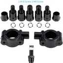 DeYeShiKi ATV Mirrors Motorcycle Mirrors,360 Degrees Ball-Type Adjustment,7/8" Handlebar Mount,8MM 10MM Threaded Bolt Compatible with Motorcycle Scooter Moped Polaris Sportsman Dirt Bike