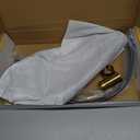 Sleek Stainless Steel Kitchen Faucet with 360 Swivel Spray Head - for Sink Mounted Hot and Cold Water Mixers, Swivels to Four Spray Modes