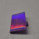 A6 Cover Laser Purple PU Leather Notebook Cover with Magnetic Buckle & 12 Zipper Bags for School, Work