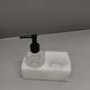 Glass Soap Dispenser with Black Pump, Bathroom Soap Dispenser Set(1 Pack, 11Oz.) Premium Thick Soap Pump Bottles, Refillable Kitchen Liquid Soap Bottle for Hand Sanitizer, Lotion (Clear, Black Pump)