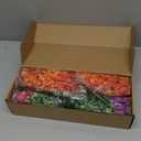 Artificial Spring Flowers for Outdoors Faux Plants UV Resistant Realistic Fake Flowers Outside for Garden Planter Porch Home Decor, 12 Bundles (Multicolor)