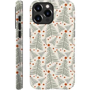 Generic Compatible with for iPhone 16 Pro Max,Green Red Christmas Tree Star Phone Case for Girl Women Boy Men,Scratch Resistant Shockproof Cover Case for iPhone 16 Pro Max