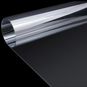 Beeveer 1 Roll of 42 x 96 Inch Extra Large PET Sheets, Transparent Clear Flexible Plastic Sheet for Craft, Picture Frames, Sign Blank, DIY Display Project, Protective Barriers