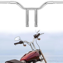 WSays Chrome 14'' Handlebar T-Bar 1-1/4'' Diameter Compatible with Harley Dyna Softail Road King Sportster 883 1200 XL 1996-2024
?