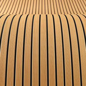 Boat Flooring Self-Adhesive EVA Foam Boat Decking Non-Skid mat 94.5"X43.31" for Decorate Fishing Boat Kayak Yacht Pool RV Floor etc (Teak and black) Boat Flooring Self-Adhesive EVA Foam Boat Decking Non-Skid mat 94.5"X43.31" for Decorate Fishing Boat Kayak Yacht Pool RV Floor etc (Teak and black)