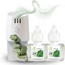 Scent Fill 100% Natural Eucalyptus Plug in Air Freshener, Scented Oil Refills, 2 Refills + Diffuser