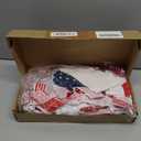 4th of July Decorations - Memorial Day Decor - 4 x 2.3 Ft Rag American Flag Banner for Home Party Supplies - Fourth of July Independence Day Accessories for 250th Anniversary Celebration Indoor Outdoor Decoration