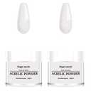 2 x Acrylic Nail Powder Clear 60g, Advanced Acrylic Polymer Powder, Acrylic Powder for Acrylic Nails Clear 30g 2Packs