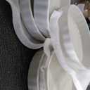 Delling Creme Brulee Ramekins - 6 Piece Set, 8 oz Round Fluted Quiche Dishes, Oven Safe, White