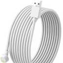 34ft Power Cord Compatible with Google Nest Cam(Battery) Camera, Magnetic Charging Cable for Google Nest Cam Indoor Outdoor Camera