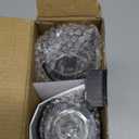 XinXu Gravity Electric Pepper and Salt Grinder Set, Adjustable Coarseness, Battery Powered with LED Light, One Hand Automatic Operation