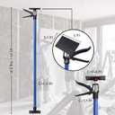 SAND MINE Adjustable Support Pole, 3rd Hand Support System, Steel Quick Support Rod, Upper Hand Work Support for Cabinet Jacks Cargo Bars Drywall Support, Extends from 45 Inch to 114 Inch (2)