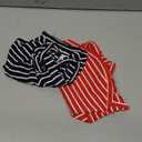 Koneseve Dog Shirt Vest Lightweight Stretchy Dog T-Shirts Soft Cool Sleeveless Stripe Vests Breathable Clothes for Puppy Kitty Cats Dogs 2 Pack Red + Blue [L/Large]