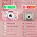 Kids Camera, Toddler Camera for Age 3-8, 48MP Dual Lens Selfie Camera for Kids, 1080P HD Video Recording Digital Camera, Christmas Birthday Gifts for Boys Girls