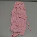 Coquette Pink Bow Crochet Steering Wheel Cover Handmade Pink Crochet Steering Wheel Cover with Bow Cute Car Accessories for Women