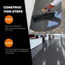 Epoxy Colored Sand Floor Paint, Sesame Black, 3 Gallon, 384 Fl Oz