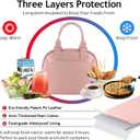 Lunch Bag Women Insulated Lunch Box for Adults Cute Pink Lunch Tote Bag for Women Preppy Lunchbox Lunch Bag for Adults Work