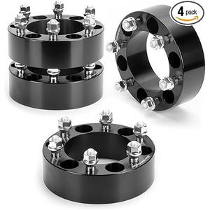 dynofit 2" Wheel Spacers 6x5.5 Compatible with Toyota 4Runner Tacoma FJ Cruiser, M12x1.5 Extended Lug Nuts, 108mm Hub, 6x139.7 6 Lug Forged Spacers for Tundra GX460 GX470 Sequoia Fortuner