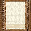VIOLABBEY 5X7 Picture Frame Antique Black and Gold, Vintage Photo Frame for Wall or Tabletop Display, Classic Design for Office Home Decor, Fits 5X7 inch Pictures