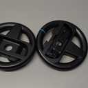 Orzly Steering Wheels  Compatible with Switch 2 (2025 Console)  Twin Pack Racing Wheel Accessories for Joy-Con Controllers and MarioKart Racing Games (2 Black Wheels) Gift Boxed