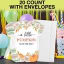 Fall Pumpkin Baby Shower Invitations Floral a Little Pumpkin Is on the Way Baby Shower Invitations Set of 20 Invites with Envelopes