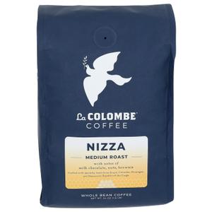 La Colombe Nizza Medium Roast Whole Bean Coffee - Notes of Milk Chocolate, Nuts & Brownie with Honey-Sweet Roasted Nuttiness, 24 Ounce (Pack of 1)