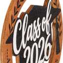 2 x Class of 2026 Ornament - Graduation Gift – Cap & Tassel | Senior Keepsake – Congrats Card – Graduation Ornament 2026 – Solid Wood Laser-Cut – Car Hanging