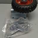 6 Inch Gate Wheel  Caster for 1-5/8" to 2-1/2" Round Tube Gates, 250 lb Capacity, Includes Screws & Wrenches (1 Pack)