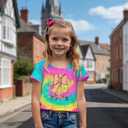 CM C&M WODRO Magic Kingdom Castle Shirt Toddler Baby Girls Magical Graphic T-Shirt Kids Summer Fairy Tale Short Sleeve Tees, Height 120