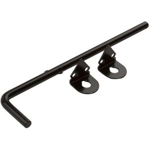 National Hardware N165-902 Gate Cane Bolt, 1/2" x 12", Coated with WeatherGuard Protection, Black Plated Steel