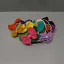 Cinaci 30 Pack Super Stretchy Nylon Hair Bands with Solid Bow Hair Bands Accessories for Baby Girls Infants Toddlers Kids Teens (30 as Shown)