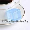 1 inch Ice Cube Stress Ball, 2026 New Squishy Stress Ice Cube Fidget Toys,TPR Ice Cube Soft Stress Relief Toy for Adults Anxiety Relief, Party Favors, Table Decoration4PCS