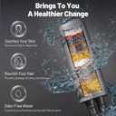 Dual Filtered Rainfall Handheld Shower Head Spray Combo, DAKINGS 7-Mode Shower Head with Handheld Spray Combination, Upgraded 11-Inch High Flow Rain Handheld Spray Combo With Fixed Showerhead, Chrome