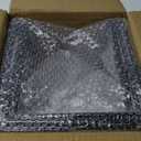 MyGift Black Metal Pizza Table Stands, Tabletop Pizza Pan Riser Food Platter Tray and Display Rack, Set of 4