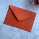25 PCS A7 Burnt Orange Envelopes,5.35 x 7.7 inches, Perfect for 5x7 Weddings Invitation Cards,Birthday Greeting RSVP Invite,Photos